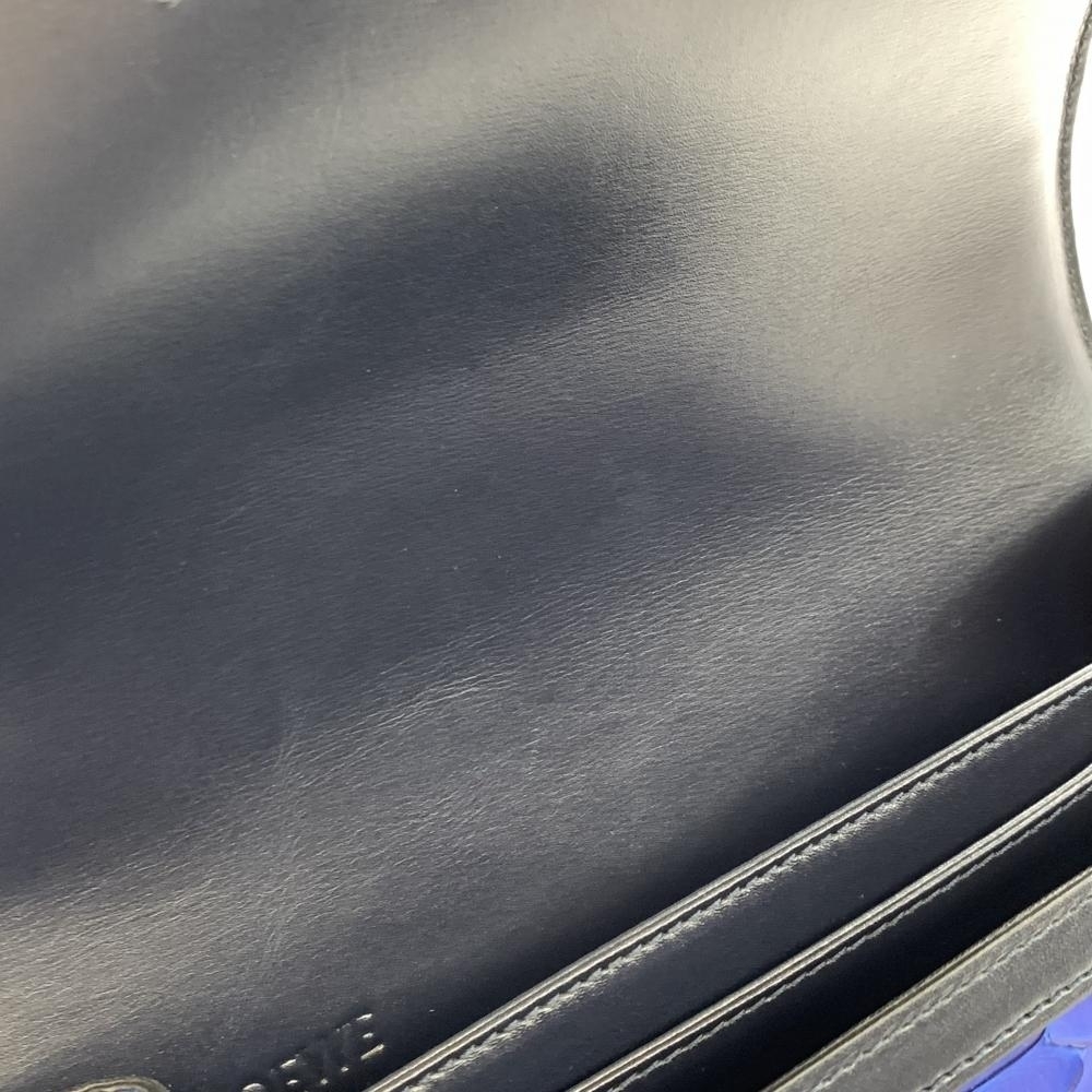 Loewe Leather Mini Navy Python Barcelona Shoulder… - image 8